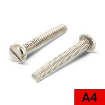 Pack A2 M5 x 25 Slotted Pan Machine Screw Stainless Steel 10 