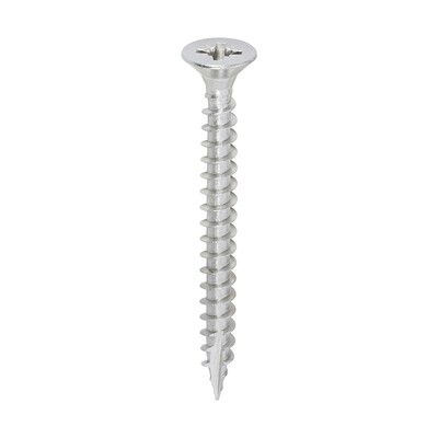 5.0 x 50mm Timco Classic Cut Point Countersunk Pozi Drive Wood Screws A2 Stainless Steel Box of 200
