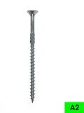 5.0 x 70mm Ribbed Cut Point Csk Torx TX25 A2 Stainless St. Wood Screws Part thread Boxed in 200s