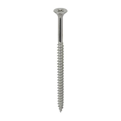 5.0 x 100mm Countersunk Pozi Drive Wood Screws A4 316 Stainless Steel  Part Thread Box of 100