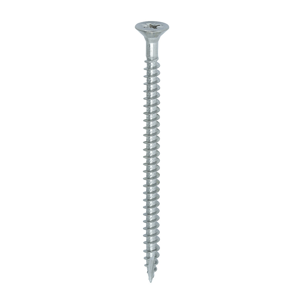 5.0 x 80mm Countersunk Pozi Drive Wood Screws A4 316 Stainless Steel  Part Thread Box of 200