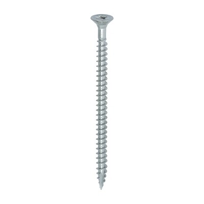 5.0 x 80mm Countersunk Pozi Drive Wood Screws A4 316 Stainless Steel  Part Thread Box of 200