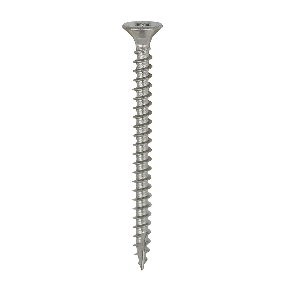 4.0 x 50mm Timco Classic Cut Point Countersunk Pozi Drive Wood Screws A4 Stainless Steel Box of 200