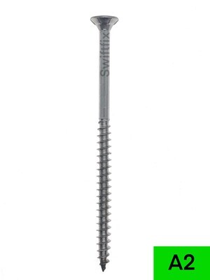 6.0 x 100mm Csk TX25 Part Thread EcoTec (903815) Wood Screws A2 st.st Box of 100