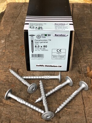8.0 x 120mm Flange Head TX40 Part R903064 wood screws in PT1000 External Coating Box of 50