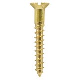 6 x 1/2 Brass Woodscrew Slotted Countersunk  Box of 200