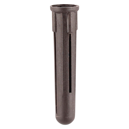 Brown Plastic Plugs for screws 4.5mm,5.0mm,5.5mm & 6.0mm (No8-No.12) Diameters Pack of 100