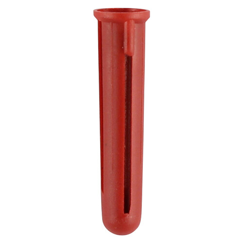 Red Plastic Plugs for screws 3.5mm, 4.0,mm, 4.5mm & 5.0mm  (No6-No.10) Diameters  Pack of 100