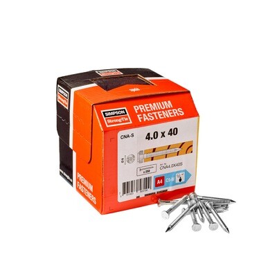 4.0 x 40 A4 St.St CNA-S Connector Nails Box-250