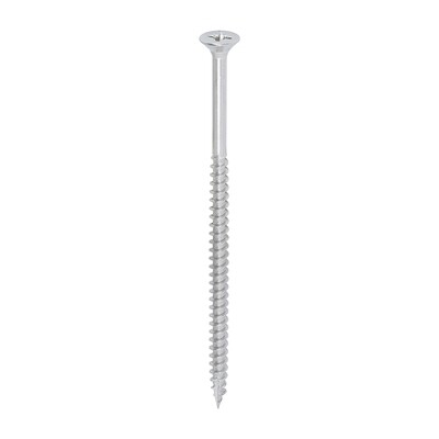 5.0 x 100mm Timco Classic Cut Point Countersunk Pozi Drive Wood Screws Part Thread A2 Stainless Steel Box of 100