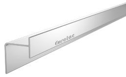 Porcelain Tile Edge frame. End profile for aluminium substructure 
45 x 50 x 2000 mm (W x H x L)