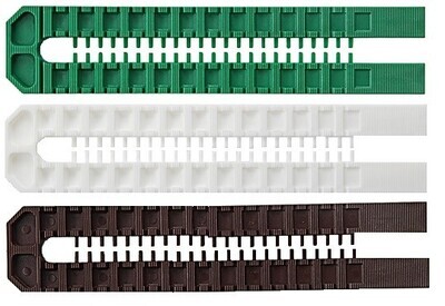 Double Snap Wedge Shim Mixed Colour Pack Green / White / Brown 195mm x 41mm 1-8mm Thicknesses  LL50M  Pack of 50