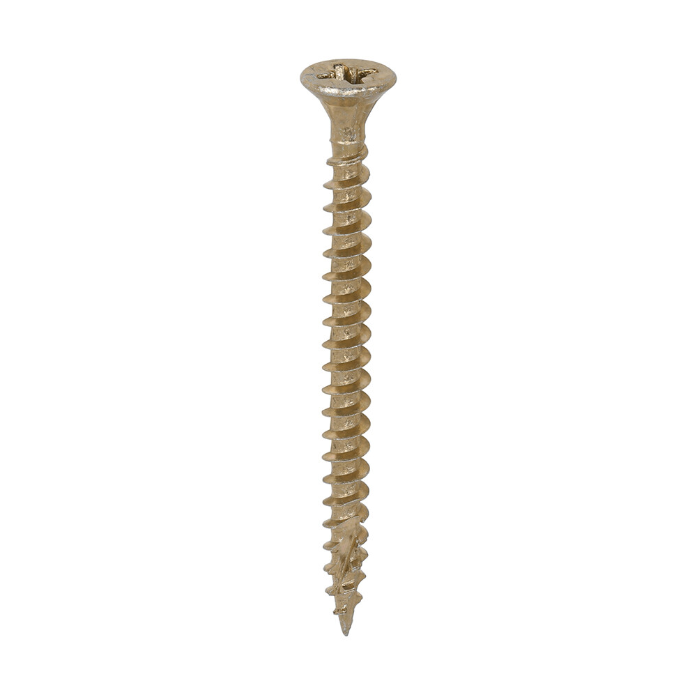 4.0mm x 50mm  Timco C2 Strongfix Premium Pozi Countersunk Wood Screws. Box of 200