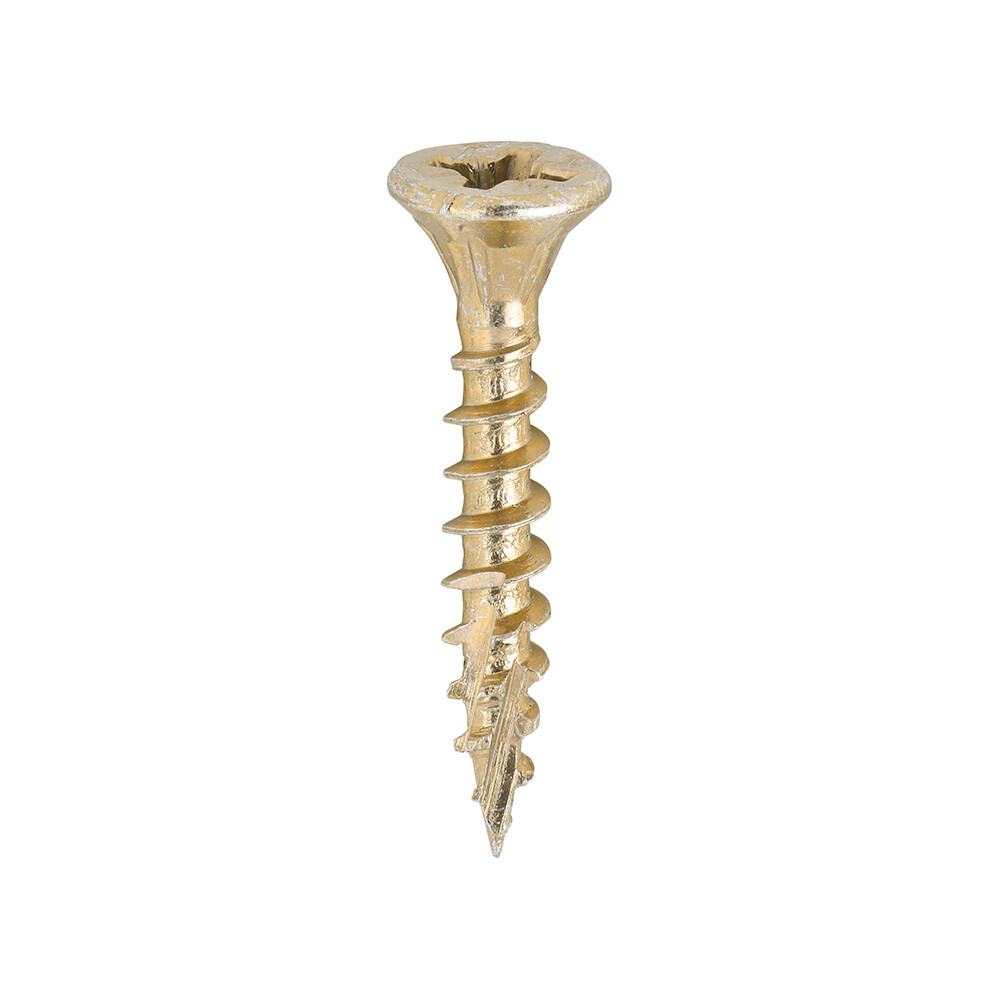 4.0mm x 25mm  Timco C2 Strongfix Premium Pozi Countersunk Wood Screws. Box of 200