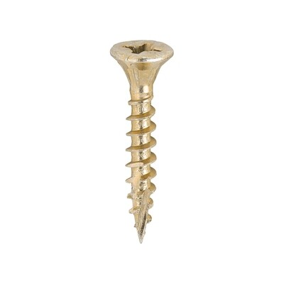4.0mm x 25mm  Timco C2 Strongfix Premium Pozi Countersunk Wood Screws. Box of 200