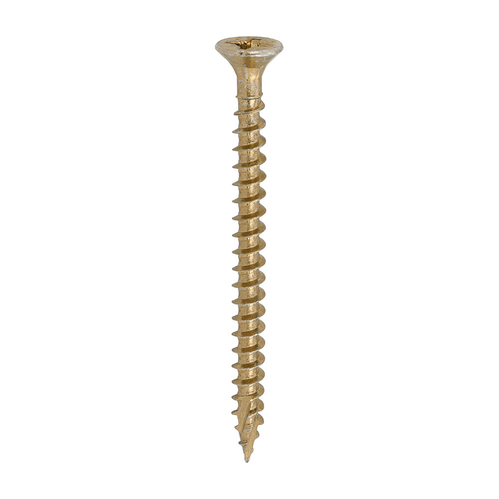 6.0mm x 80mm  Classic C2 Premium Pozi Countersunk Part Thread Wood Screws. Box of 200