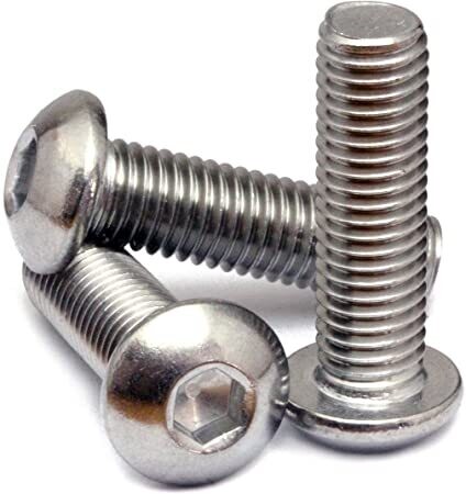 M16 x 40mm  Socket Button ISO 7380 Zinc Plated  Box of 50