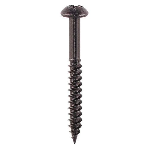 8 x 1 1/2 Blackjax Roundhead Woodscrew  Box of 200