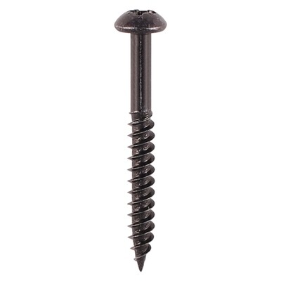 8 x 1 1/2 Blackjax Roundhead Woodscrew  Box of 200