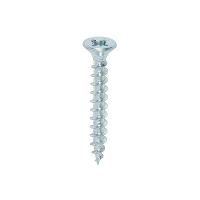 4.0 x 30mm Pozi Countersunk Timco Solo Wood Screws Bright Zinc Plated  Box of 200