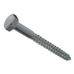 10mm x 260mm Coach Screws Zinc Plated