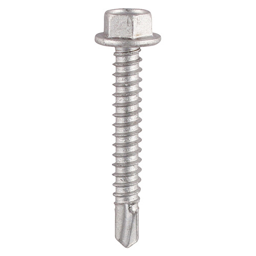 5.5mm x 25mm Hex Head Self Drilling Screws (No washer) External Coated  Box of 100