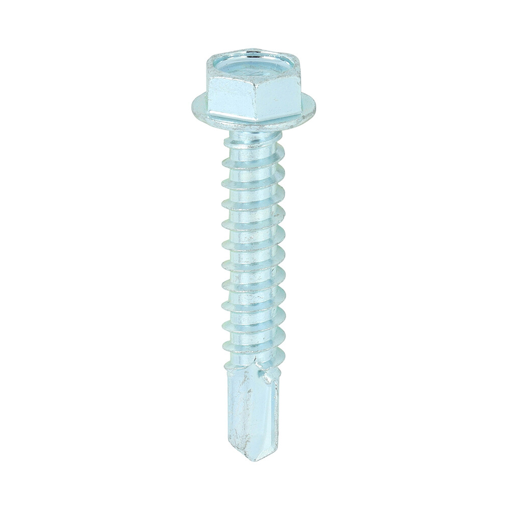 5.5 x 45mm (No.12 x 1 3/4) Zinc Hex Head Self Drilling Screws (No washer) Box of 500