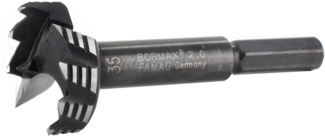 1 1/4 inch Diameter  Bormax 1622 Forstner Bit 90mm Long (57mm Cutting Depth)