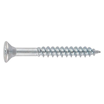 Twin Thread Wood Screws  - (for softwoods &amp; use in plastic plugs)