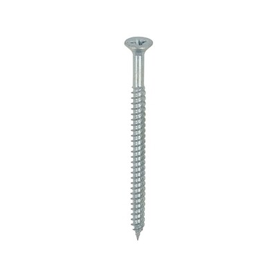 No.8 x 2 1/2 Pozi Countersunk Wood Screws Twin Thread Zinc Plated Boxed in 200s
