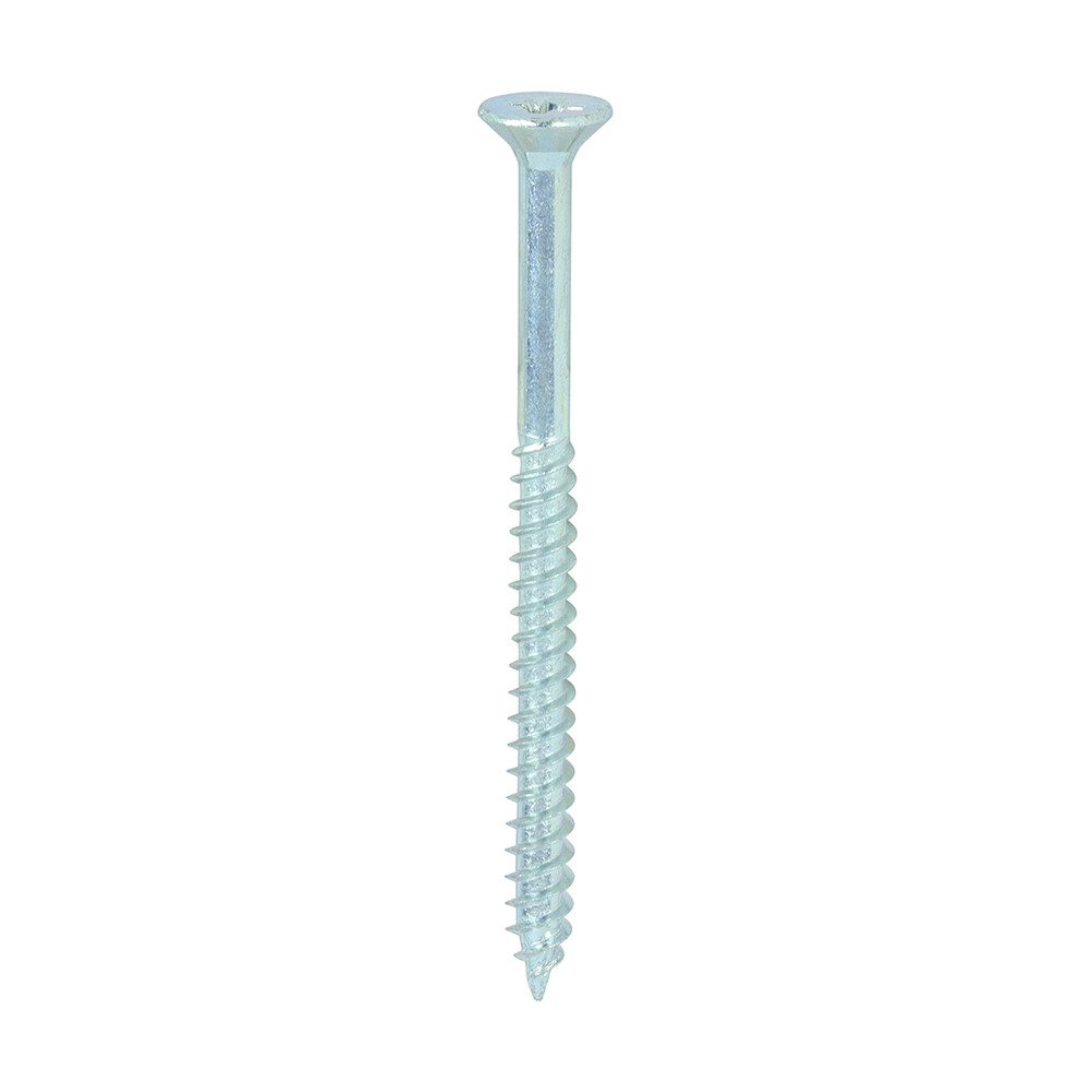 No.8 x 2 1/4 Pozi Countersunk Wood Screws Twin Thread Zinc Plated Boxed in 200s