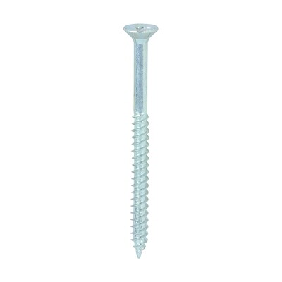 No.8 x 2 1/4 Pozi Countersunk Wood Screws Twin Thread Zinc Plated Boxed in 200s