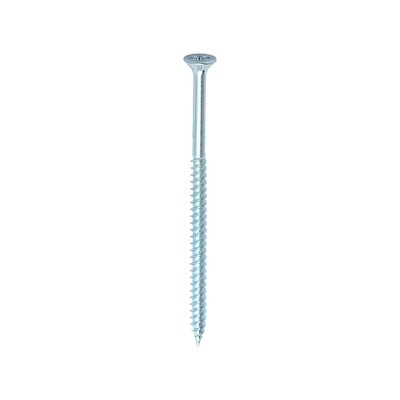 No.8 x 3 Pozi Countersunk Wood Screws Twin Thread Zinc Plated Boxed in 200s