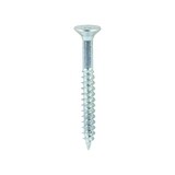 No.10 x 1 3/4 inch  Pozi Countersunk Wood Screws Twin Thread Zinc Plated Box of 200