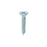 No.10 x 1 inch  Pozi Countersunk Wood Screws Twin Thread Zinc Plated Box of 200