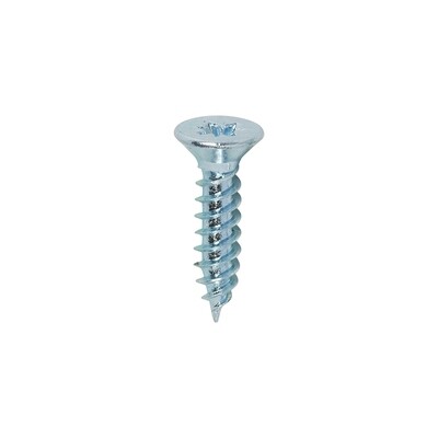 No.4 x 1/2 inch  Pozi Countersunk Wood Screws Twin Thread Zinc Plated Box of 200