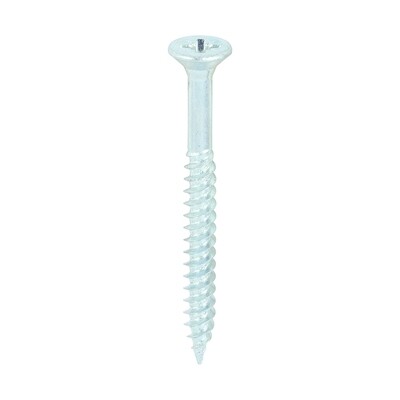 No.8 x 1 3/4  Pozi Countersunk Wood Screws Twin Thread Zinc Plated Box of 200