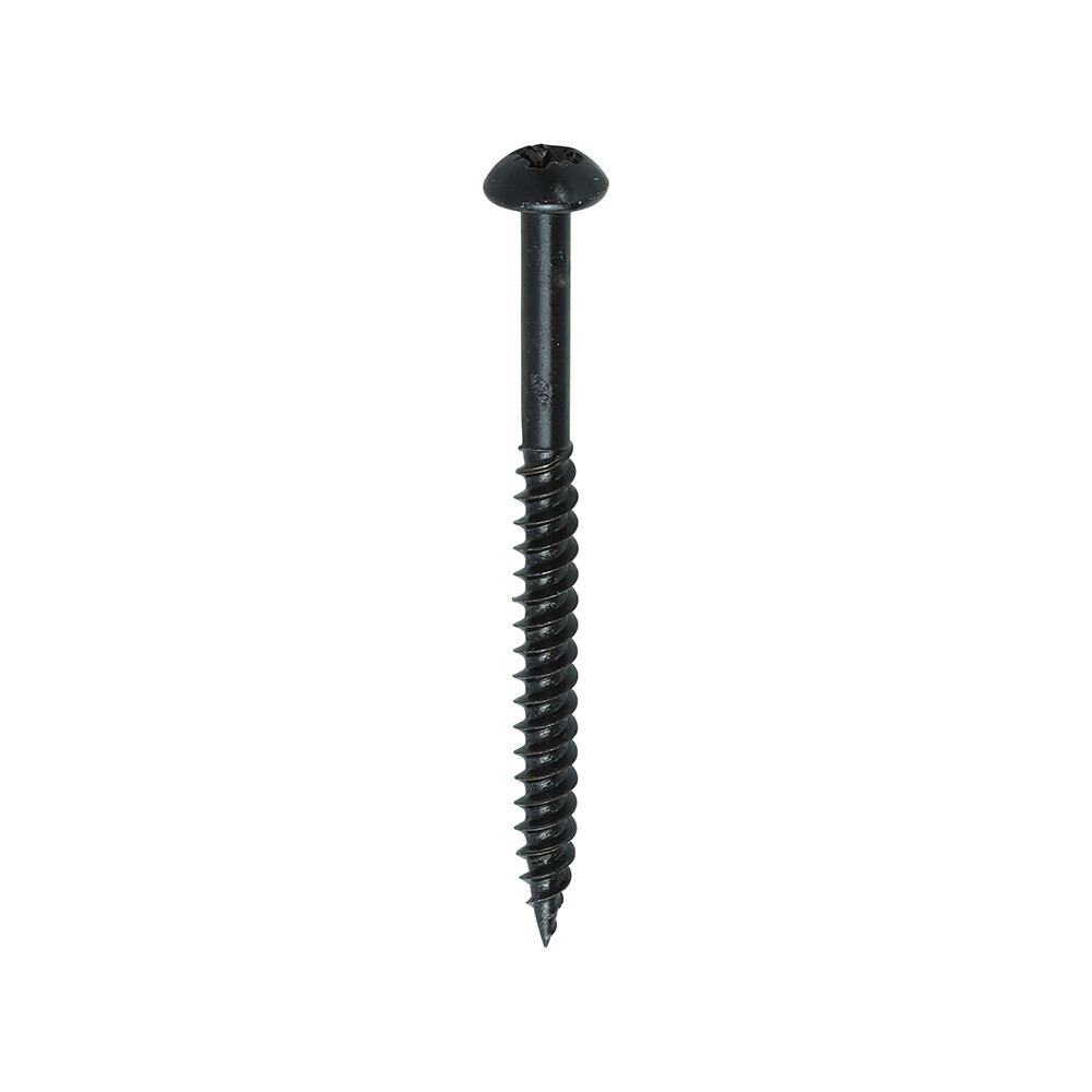 8 x 2 Blackjax Roundhead Woodscrew  Box of 200