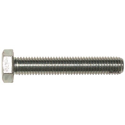 M20 x 150   Din 933  HT Sets Grade 8.8 Zinc Plated