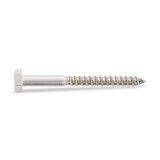 10mm x 70mm Hexagon Head Coach Screws in A2 304 stainless steel