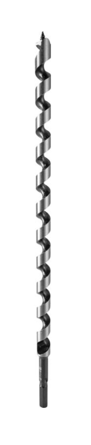 18mm x 880mm Lewis Wood Auger with a 12.0mm hex shank and a 810mm cutting spiral