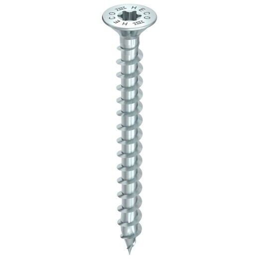 8.0 x  380mm Heco Topix Countersunk TX40 Torx Drive Screws Box of 50