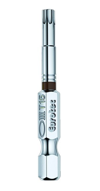 Eurotec Brown TX15 Torx Bits 50mm long Packed in 1s