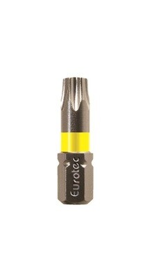 Eurotec Yellow TX20 Torx Bits 25mm long Packed in 10s