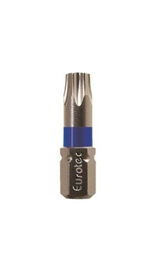 Eurotec Blue TX25 Torx Bits 25mm long Packed in 10s