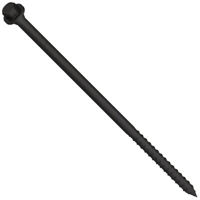 Timberfix 125mm Landscape Screws Hex Head (Black Coated)  TL063125    Box of 50