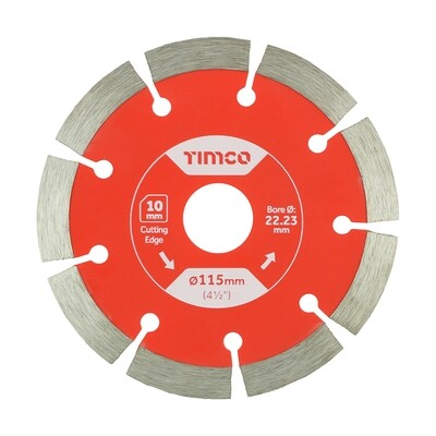 Addax 115 x 22.2mm General Purpose Diamond Blade - Segmented