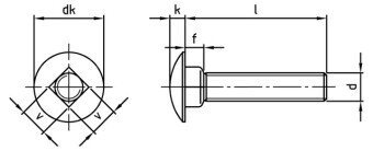 M12 x 140 Coach Bolts A2 Stainless Steel  (Qty 1)