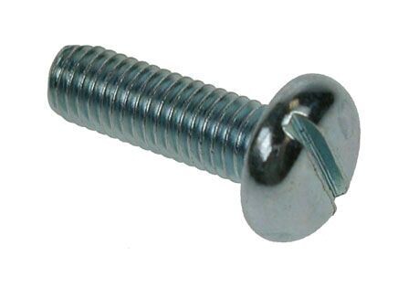 M5 x 10 Pan Slotted Machine Screws Din 85 Zinc Plated  Pack of 100