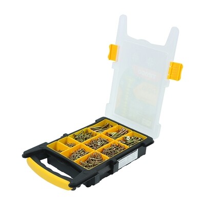 Solo Chipboard &amp; Woodscrews - Mixed Tray - PZ - Double Countersunk - Yellow
1200pcs